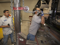 Frame Adjustment Shop of Harold's Body Repair and Accident Collision Restoration Shop in Albuquerque